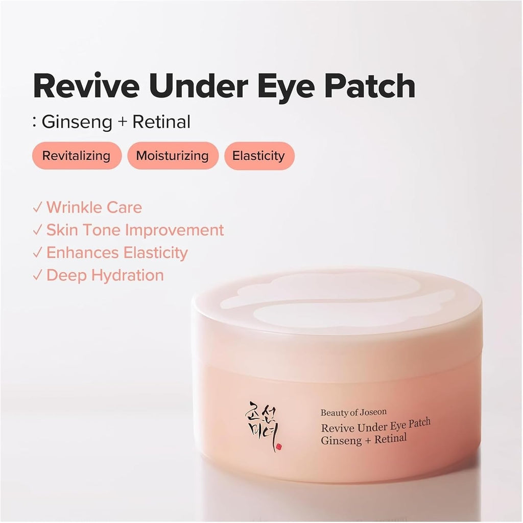 Beauty of Joseon Revive Under Eye Patch Ginseng + Retinal 60p - LH Cosmetics