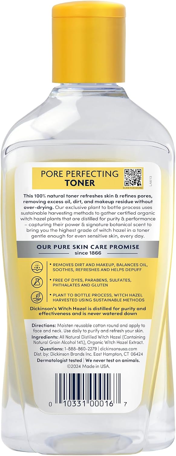 Dickinson’s Original Witch Hazel Pore Perfecting Toner 16 oz - LH Cosmetics