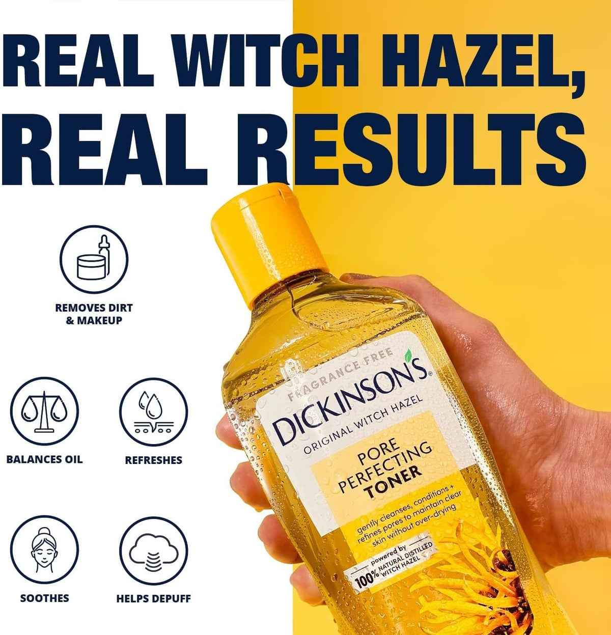 Dickinson’s Original Witch Hazel Pore Perfecting Toner 16 oz - LH Cosmetics