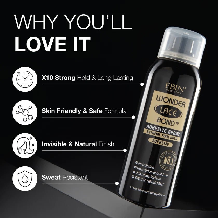 EBIN NEW YORK Wonder Lace Bond Wig Adhesive Spray - Supreme - LH Cosmetics