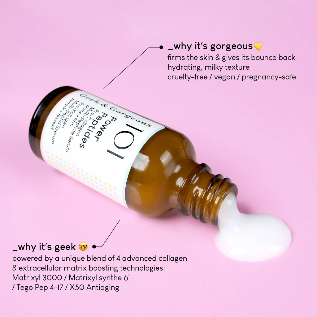 Geek & Gorgeous 101 Power Peptides - LH Cosmetics