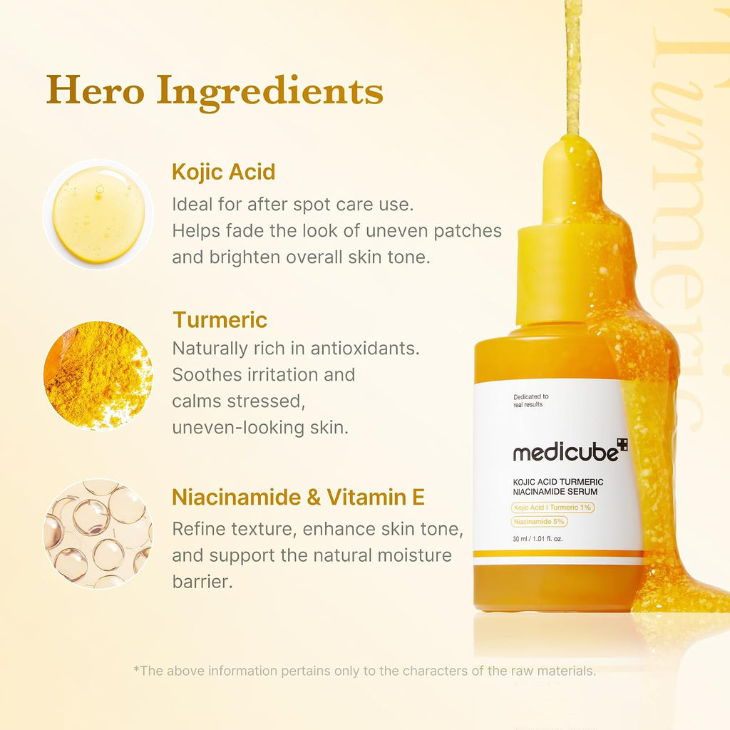 Medicube Kojic Acid Turmeric Niacinamide 30ml Serum - LH Cosmetics