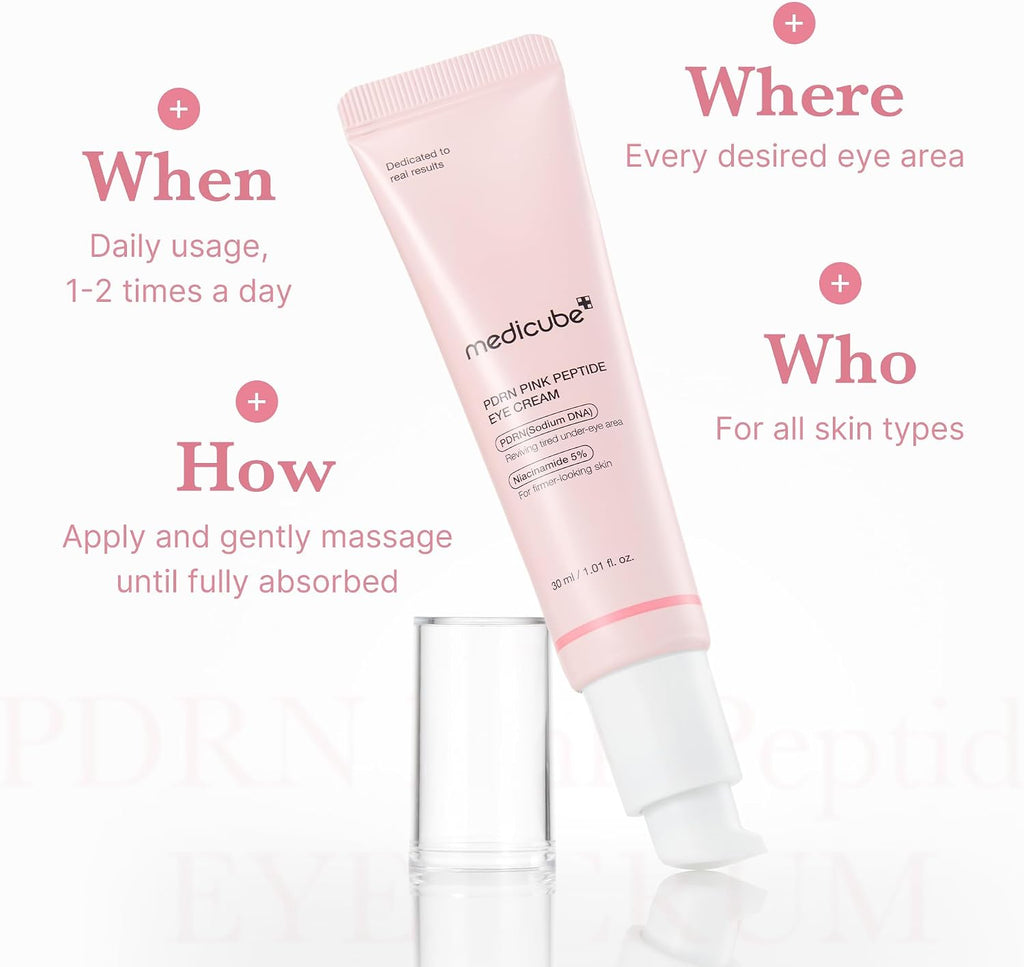 Medicube PDRN Pink Peptide Eye Cream - 30ml - LH Cosmetics