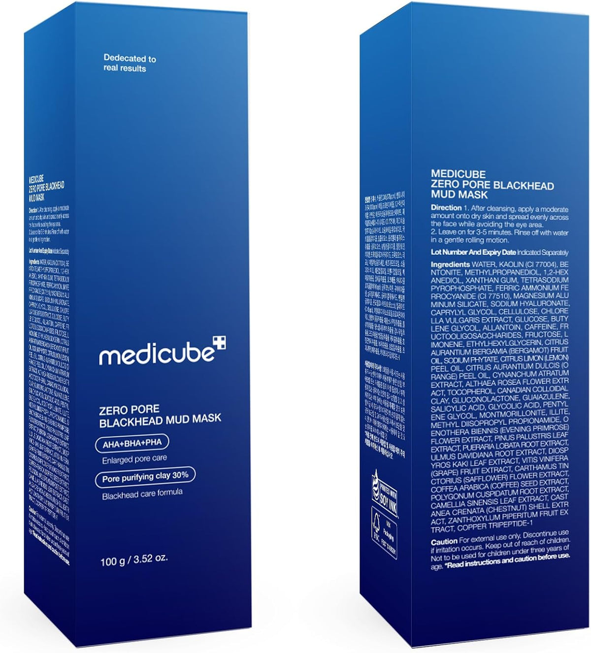 Medicube Zero Pore Blackhead Mud Mask for Women - 3.52 oz Mask - LH Cosmetics