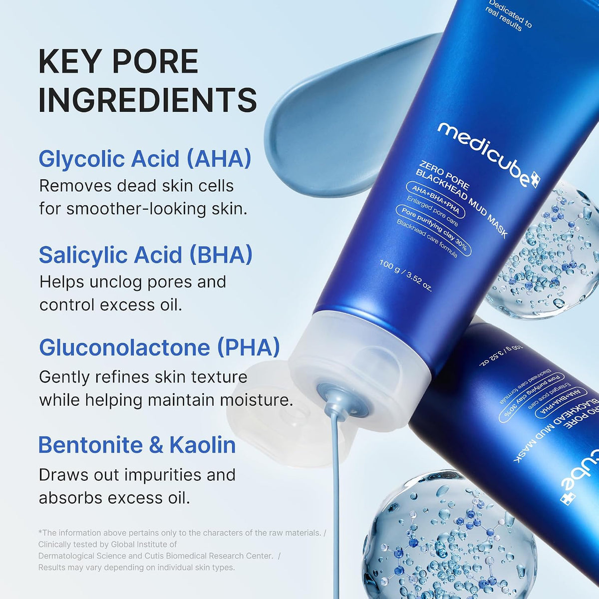 Medicube Zero Pore Blackhead Mud Mask for Women - 3.52 oz Mask - LH Cosmetics